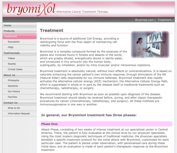 Bryomixol Cancer Treatment